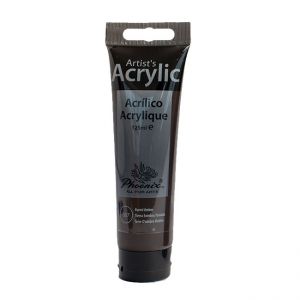 Farba akrylowa Phoenix 125ml, Brąz ciemny - Burnt Umber
